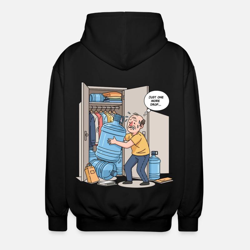 Nur ein weiterer Tropfen... - Unisex Kapuzenjacke - Schwarz