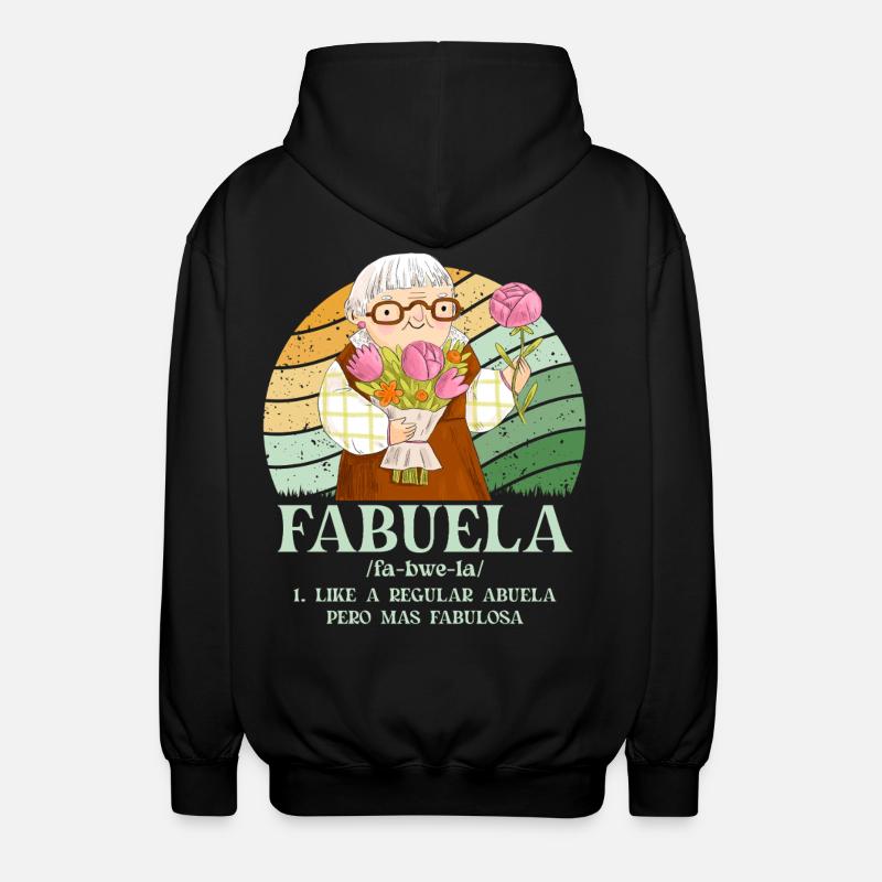 Fabuela - Unisex Hooded Jacket - black