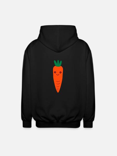 karotte - Unisex Kapuzenjacke - Schwarz