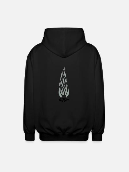 burn - Veste à capuche unisexe - noir