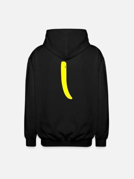 Buchstabe I - Unisex Kapuzenjacke - Schwarz