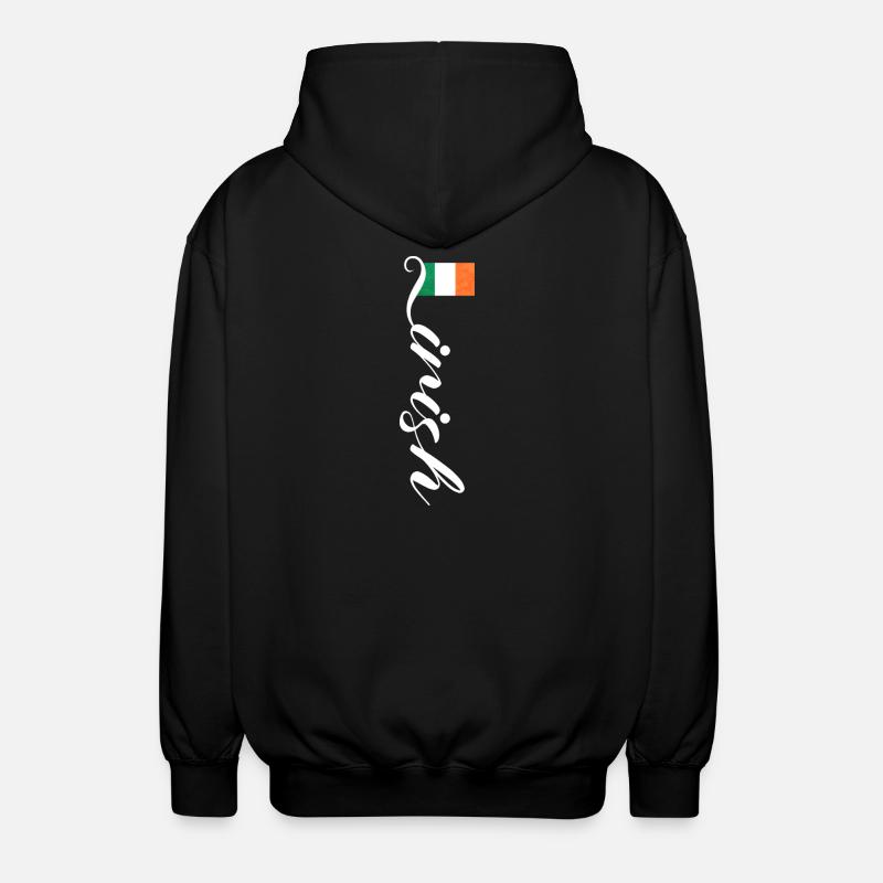 Irland - Unisex Kapuzenjacke - Schwarz