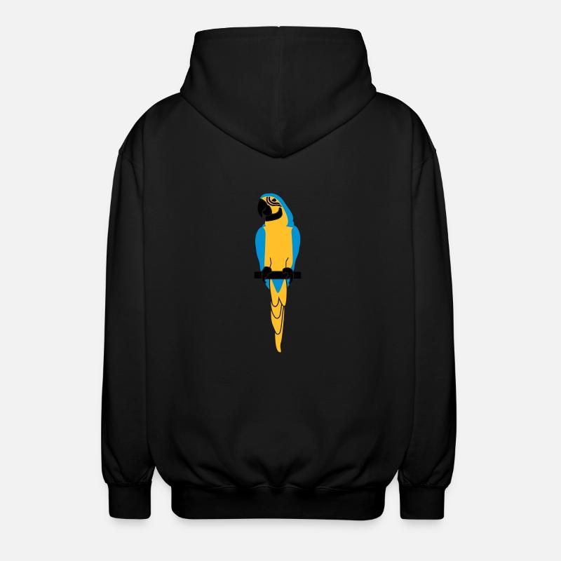 Parrot - Unisex Hooded Jacket - black