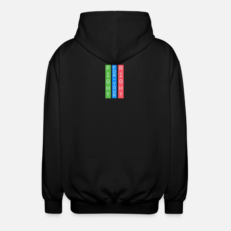 Battez-vous pour votre droit - Veste à capuche unisexe - noir