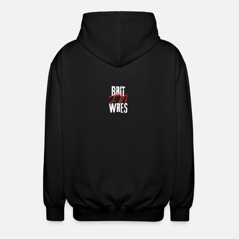 Brit F'n Wres - Unisex Hooded Jacket - black
