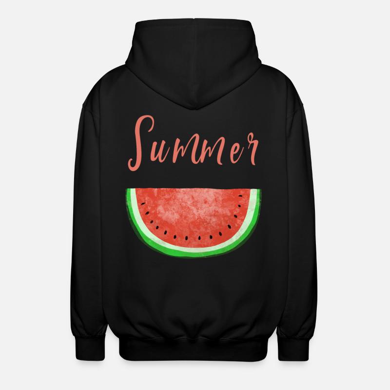 Summertime Melon d'eau - Melon - été - Veste à capuche unisexe - noir