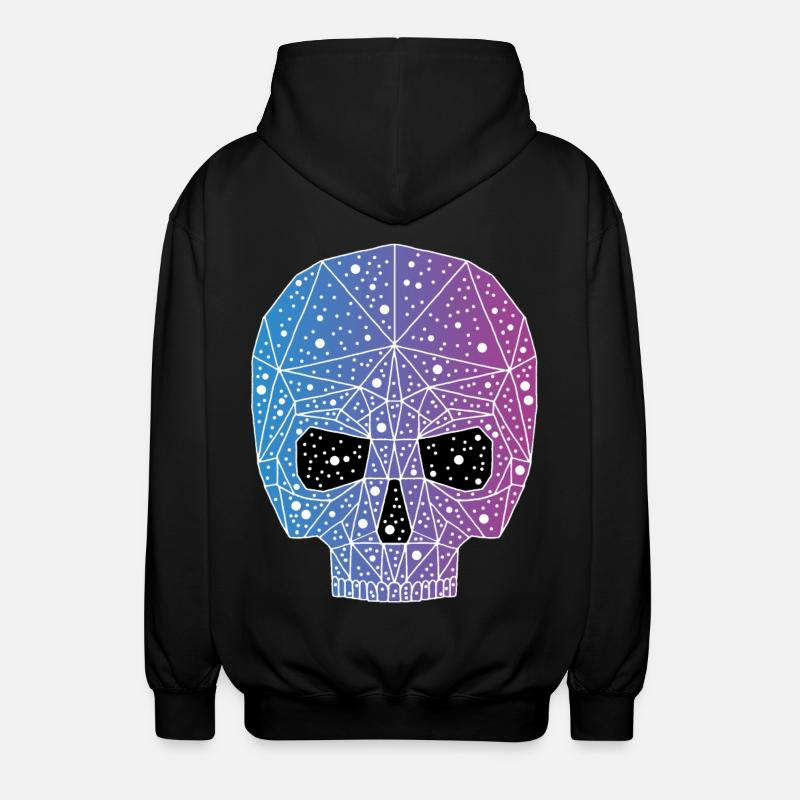 Galaktischer Todeskopf - Unisex Kapuzenjacke - Schwarz