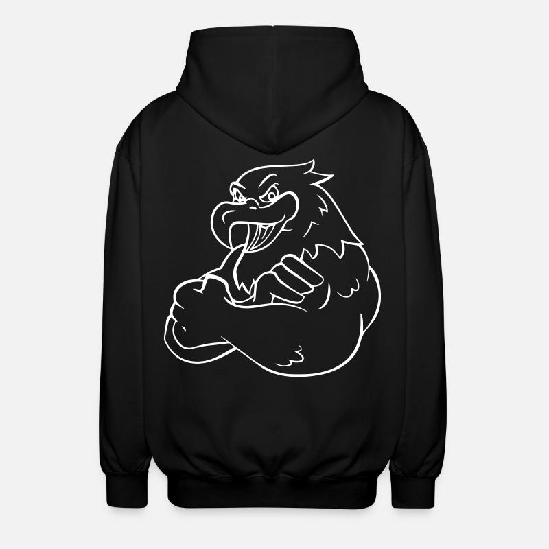 Comic Eagle - Design - Veste à capuche unisexe - noir