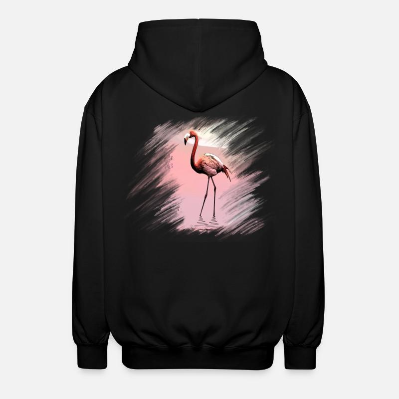 flamant - Veste à capuche unisexe - noir