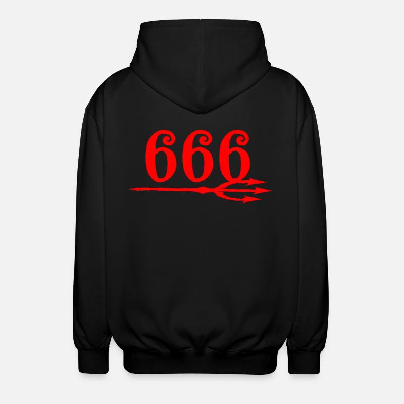 666 Devils Trident - Unisex Kapuzenjacke - Schwarz
