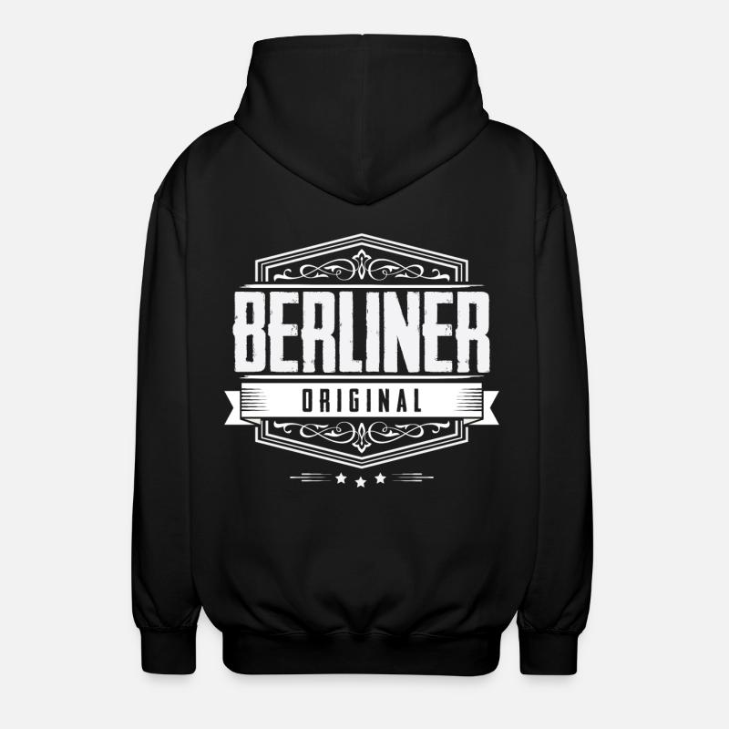 Berliner Original - Berlin - Unisex Hooded Jacket - black