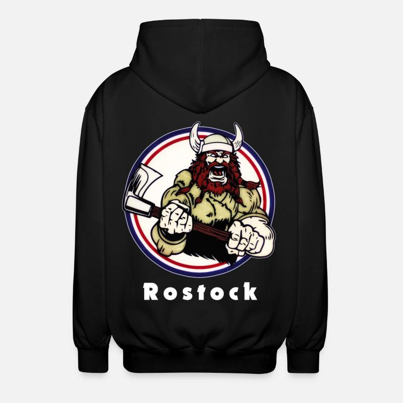 Rostocker Wikinger - Unisex Kapuzenjacke - Schwarz