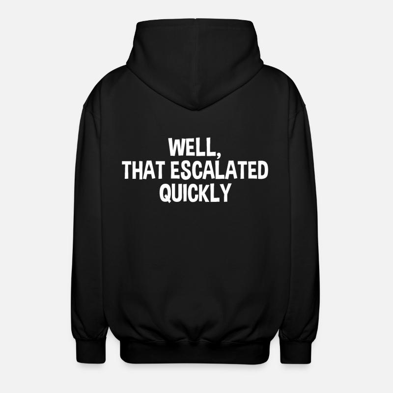 Qui a rapidement progressé - Veste à capuche unisexe - noir