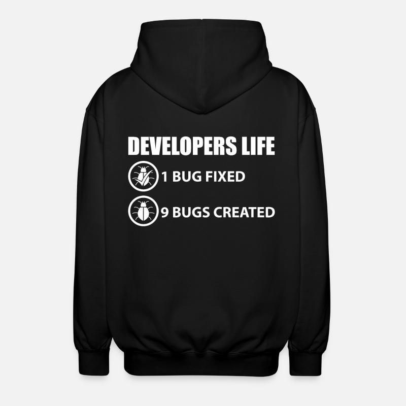 Programmierer Witz - Unisex Kapuzenjacke - Schwarz