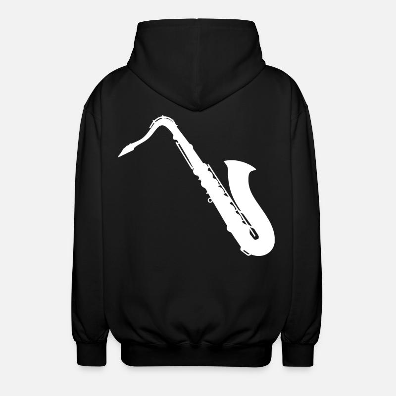 Saxophoniste Saxophone - Design - Veste à capuche unisexe - noir