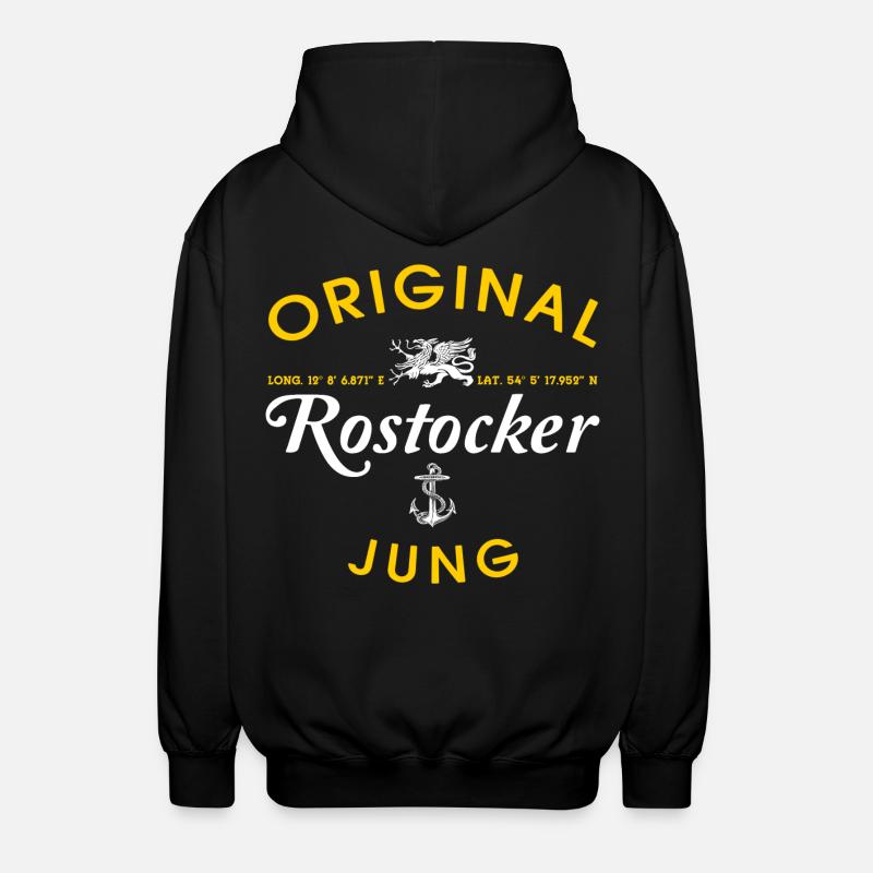 Original Rostocker Jung - Veste à capuche unisexe - noir