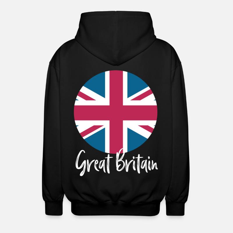 Great Britain - Unisex Kapuzenjacke - Schwarz