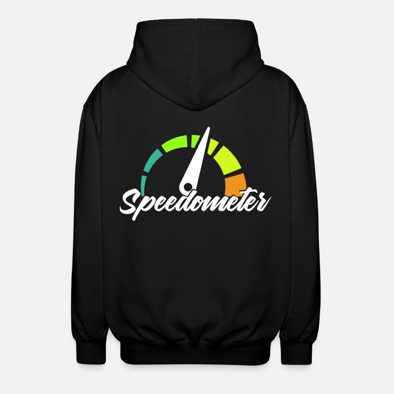 Speedometer - Unisex Kapuzenjacke - Schwarz
