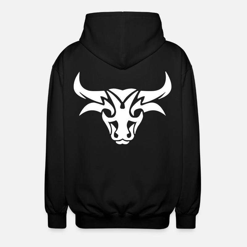 Conception de taureau - Veste à capuche unisexe - noir