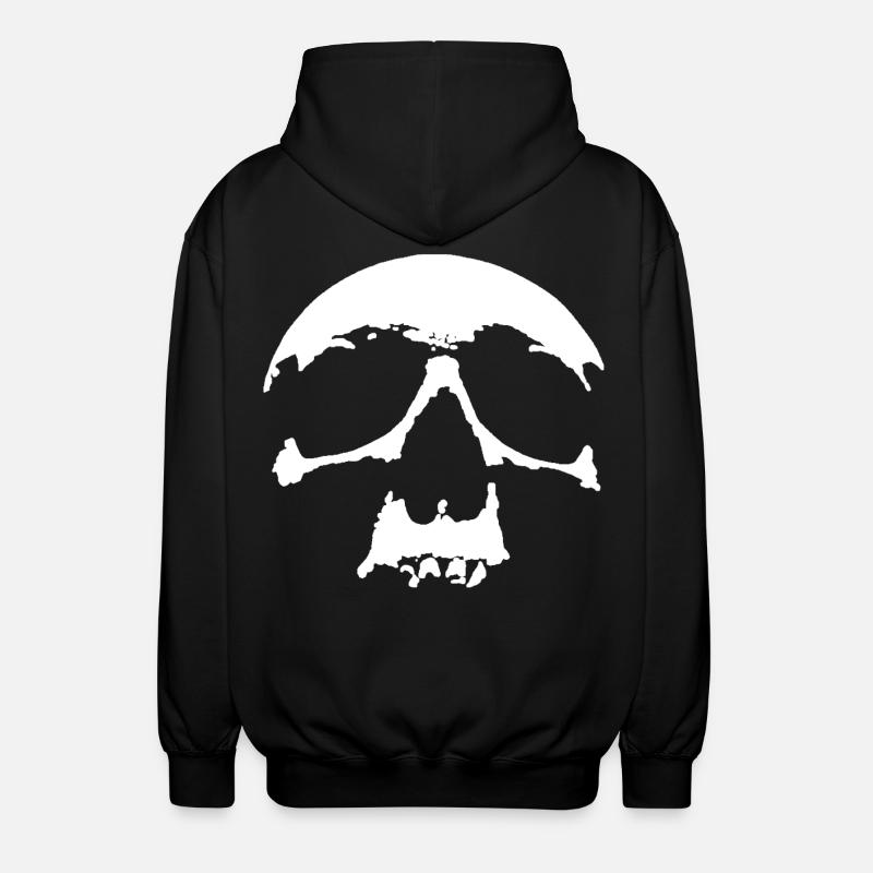 skull - Unisex Kapuzenjacke - Schwarz