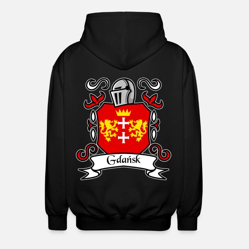 Danzig - Polen - Unisex Kapuzenjacke - Schwarz