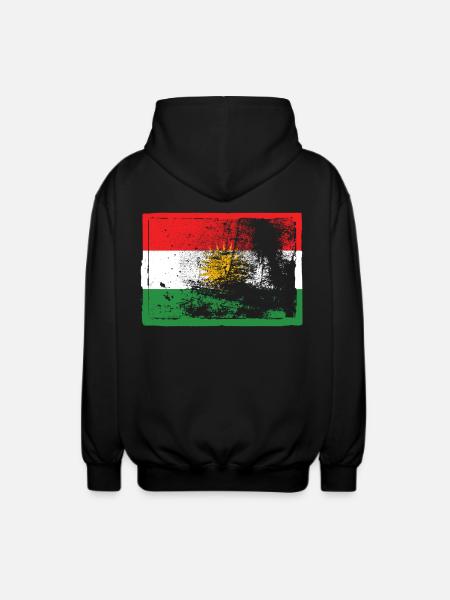 Kurdes Kurdistan - Veste à capuche unisexe - noir
