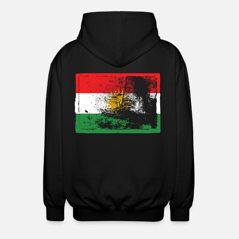 Kurds Kurdistan - Unisex Hooded Jacket - black