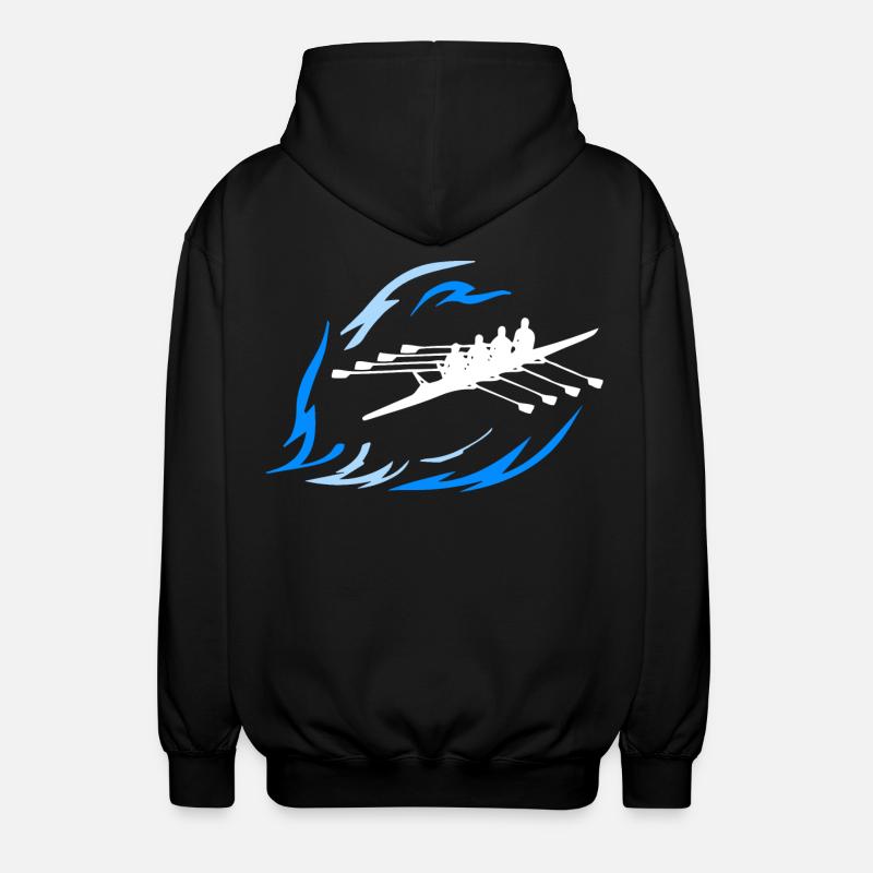 Aviron - Double 4 - Veste à capuche unisexe - noir