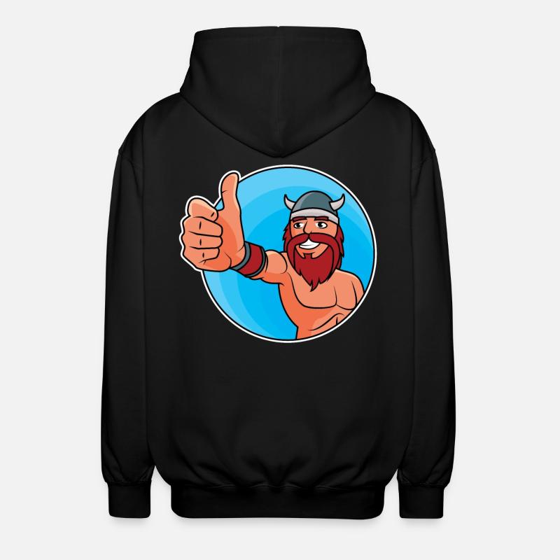 Vikings - pouce levé - Veste à capuche unisexe - noir