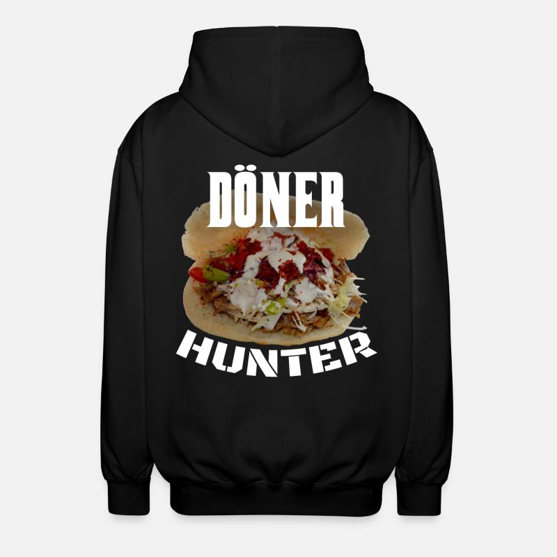 Döner Kebab Hunter - Unisex Kapuzenjacke - Schwarz
