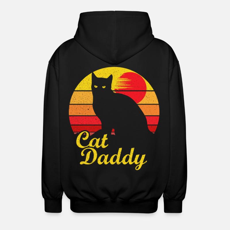 Cat Daddy Best Cat Dad - Veste à capuche unisexe - noir