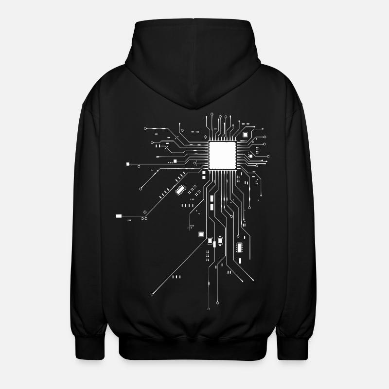 Pirates informatiques cybercriminalité - Veste à capuche unisexe - noir