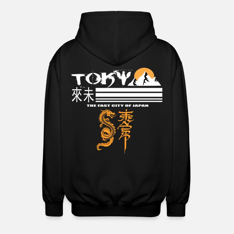 Tokyo Orange - Veste à capuche unisexe - noir