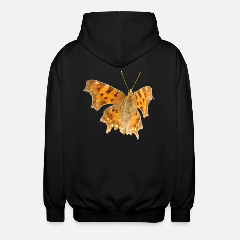 Farfalla C-Moth - Felpa unisex con cappuccio - nero