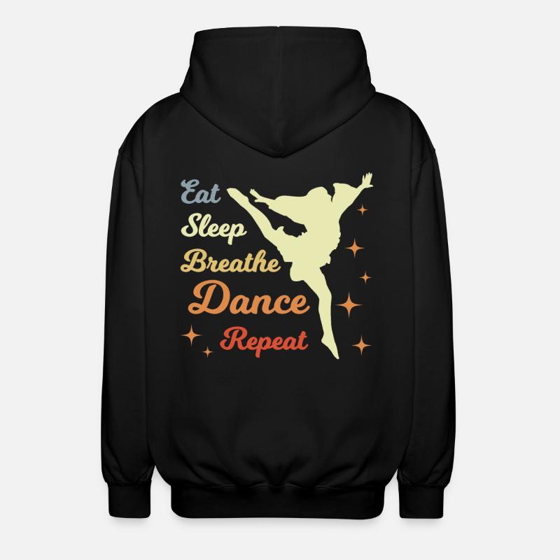 Eat Sleep Dance Repeat - Veste à capuche unisexe - noir