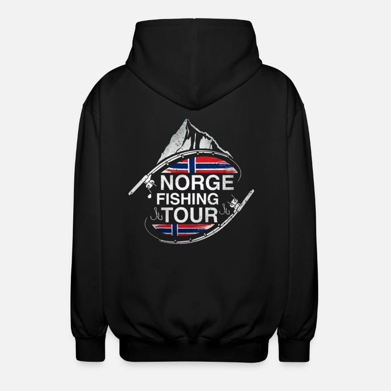 Tour de pêche de Norge - Veste à capuche unisexe - noir