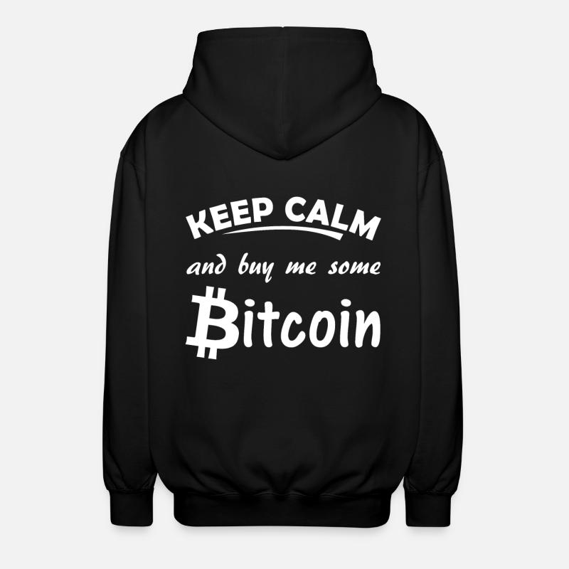 bitcoin - Unisex Kapuzenjacke - Schwarz