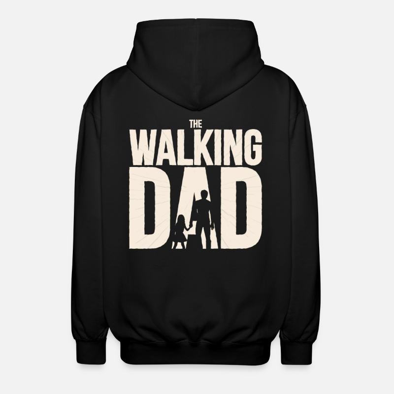 Der wandelnde Vater - Unisex Kapuzenjacke - Schwarz