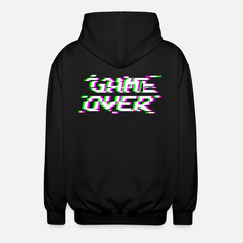 Game Over Glitch - Veste à capuche unisexe - noir