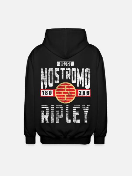 Alien Nostromo crew rank Ripley - Unisex Hooded Jacket - black