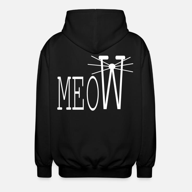 Katzenfreund - Unisex Kapuzenjacke - Schwarz