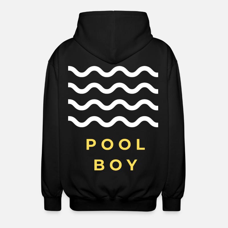 Pool Boy Geschenk - Unisex Kapuzenjacke - Schwarz