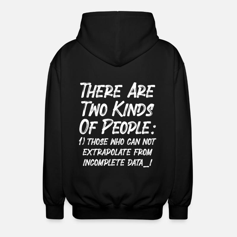 Incomplete Data Funny Science Nerd - Unisex Hooded Jacket - black