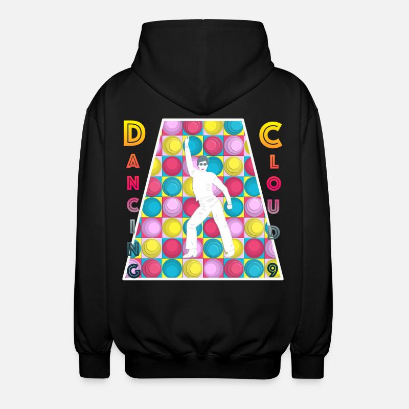 Retro - Disco - Dancing - 70s - Unisex Hooded Jacket - black