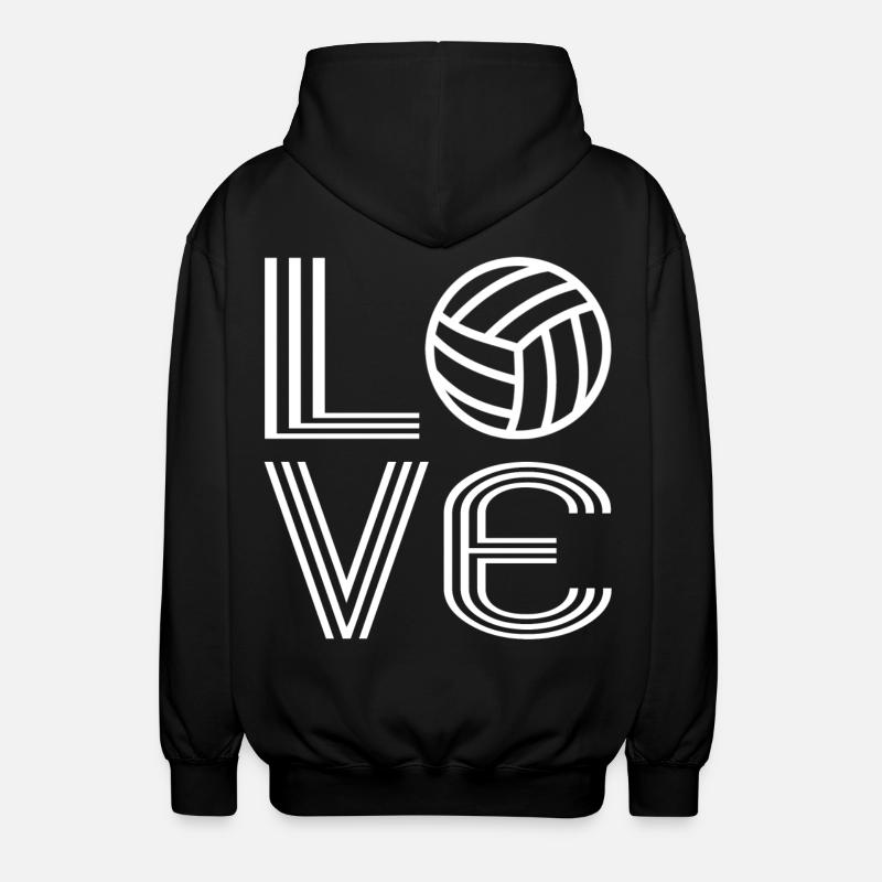 Le volley-volley - Veste à capuche unisexe - noir