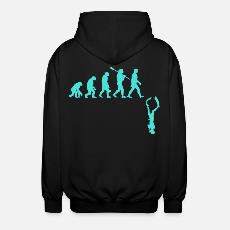 Évolution de l’apnée - Veste à capuche unisexe - noir