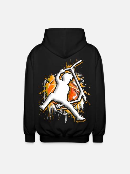 Scooter - Stuntscooter - Trottinette - Tretroller - Unisex Hooded Jacket - black