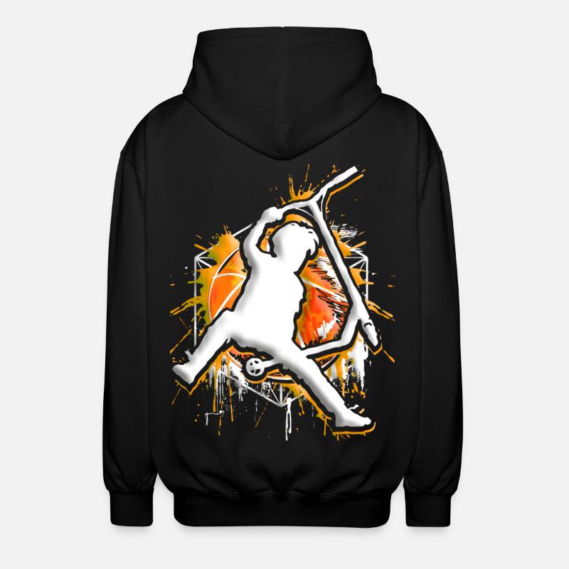 Scooter - Stuntscooter - Trottinette - Tretroller - Unisex Hooded Jacket - black