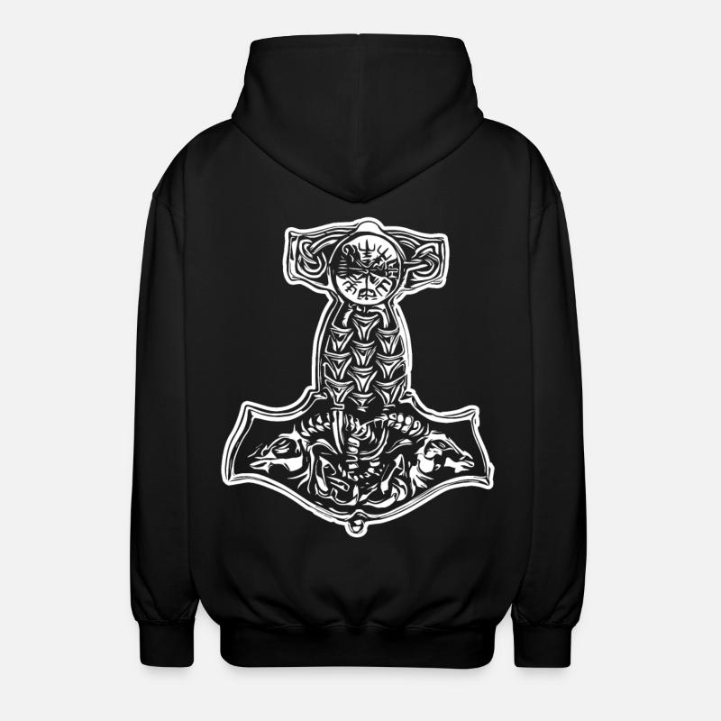 Thorhammer Vikings - Veste à capuche unisexe - noir