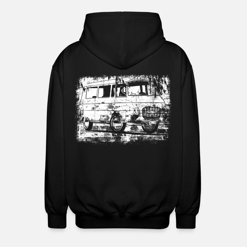 Barkas B1000 Grunge Look - Veste à capuche unisexe - noir